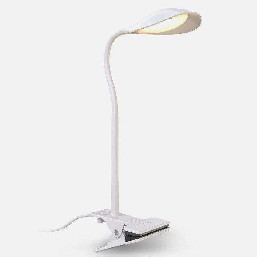 LED Clip Desk Lamp – Flexible Warm White Light