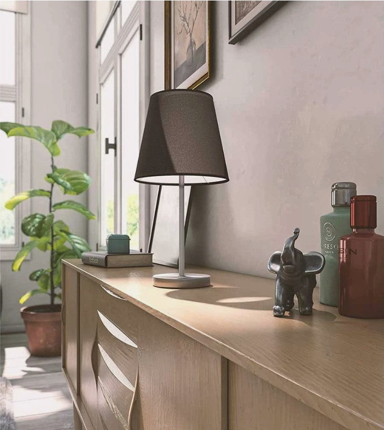 Table Lamp with Fabric Shade