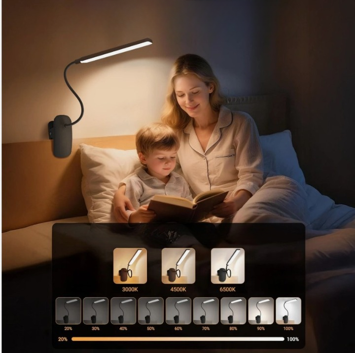 LED Clip Reading Lamp – Flexible USB Light
